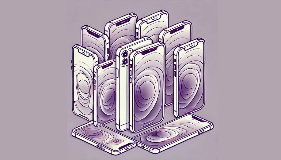 iphone 16s on purple background